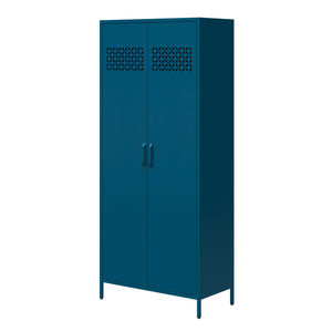 Mr. Kate Annie Tall Metal 2 Door Cabinet - Deep Ocean Blue