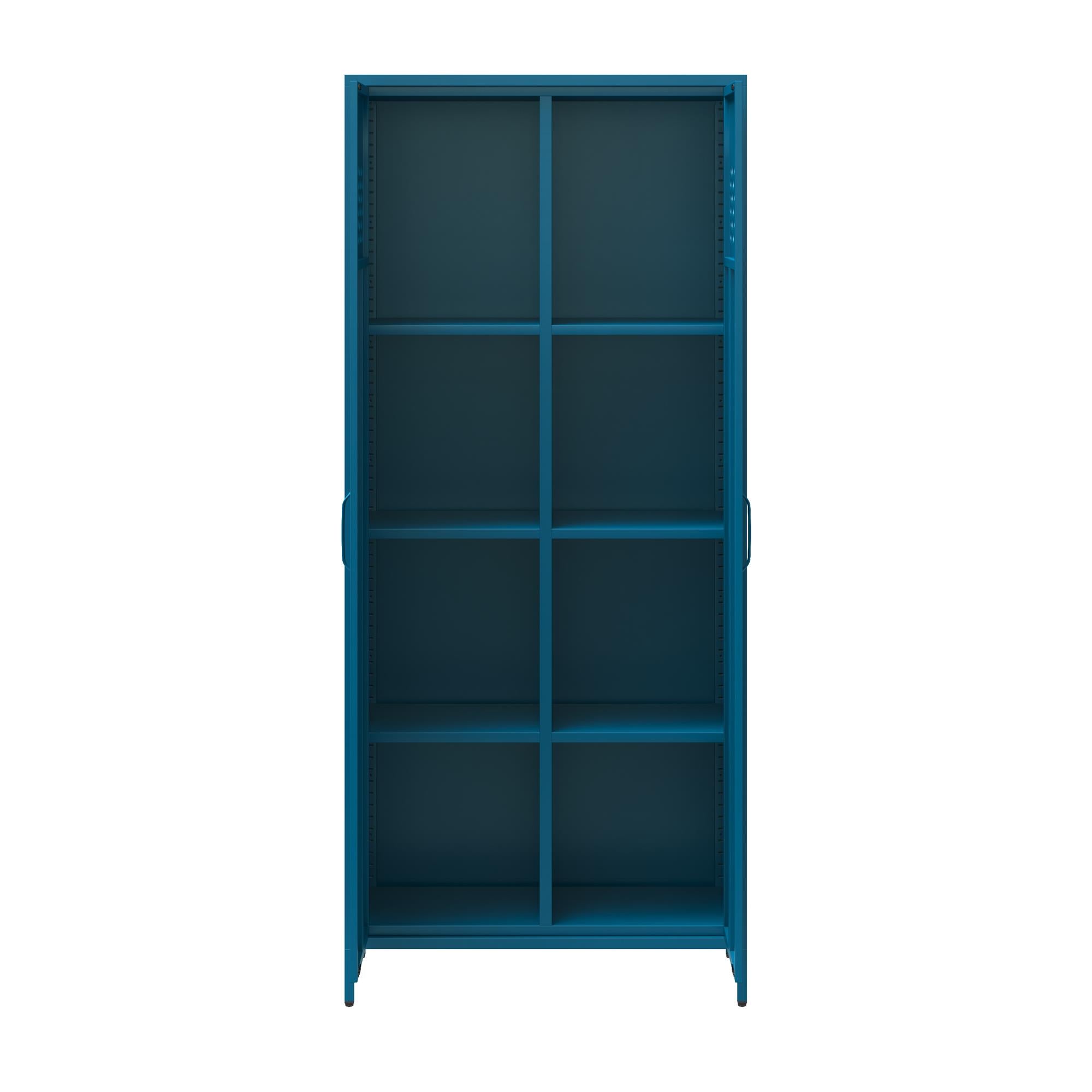 Mr. Kate Annie Tall Metal 2 Door Cabinet - Deep Ocean Blue