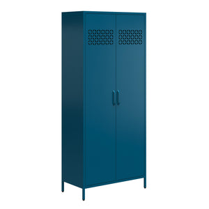 Mr. Kate Annie Tall Metal 2 Door Cabinet - Deep Ocean Blue