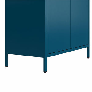 Mr. Kate Annie Tall Metal 2 Door Cabinet - Deep Ocean Blue