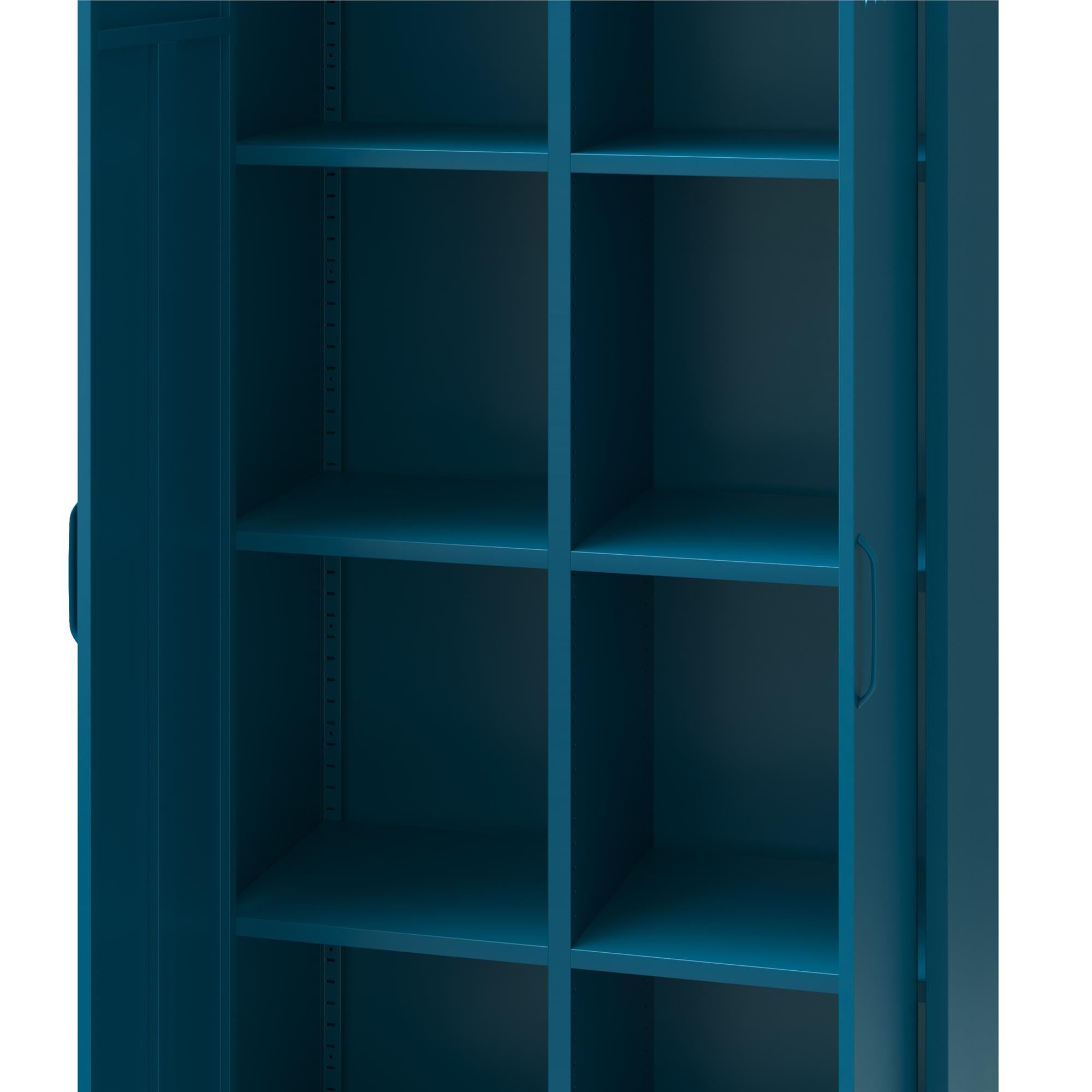 Mr. Kate Annie Tall Metal 2 Door Cabinet - Deep Ocean Blue