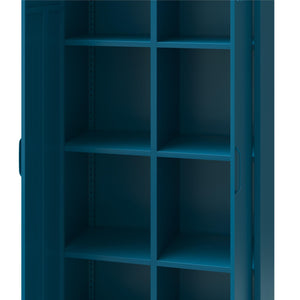 Mr. Kate Annie Tall Metal 2 Door Cabinet - Deep Ocean Blue