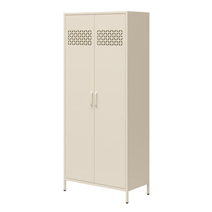 Mr. Kate Annie Tall Metal 2 Door Cabinet - Parchment