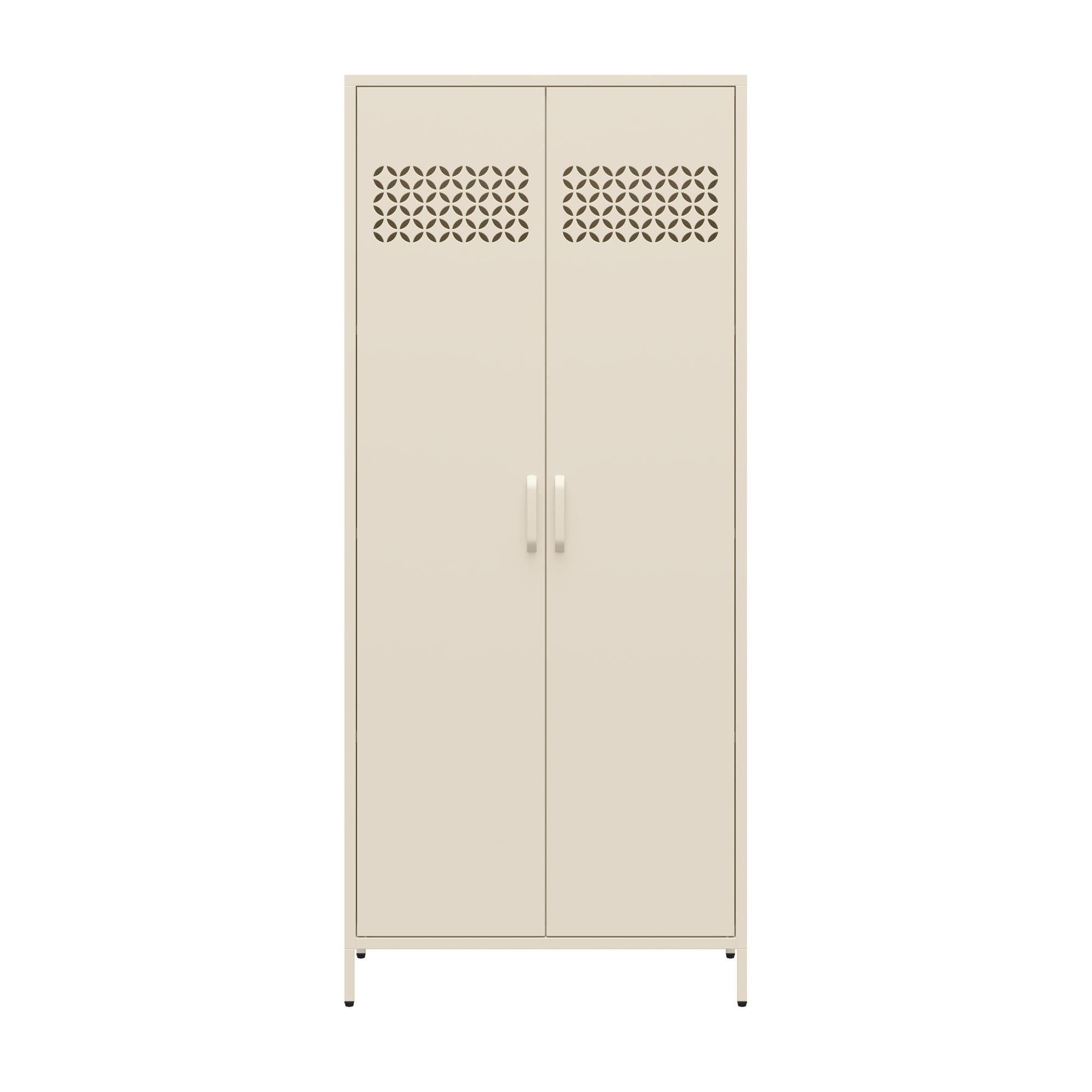 Mr. Kate Annie Tall Metal 2 Door Cabinet - Parchment