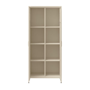 Mr. Kate Annie Tall Metal 2 Door Cabinet - Parchment