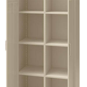 Mr. Kate Annie Tall Metal 2 Door Cabinet - Parchment