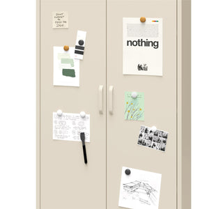 Mr. Kate Annie Tall Metal 2 Door Cabinet - Parchment