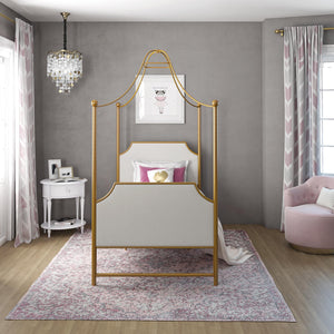 Max & Finn Clementine Canopy Bed - Gold - Twin