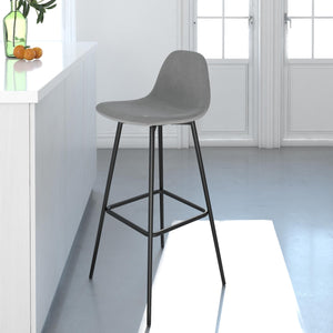 RealRooms Brandon Bar Stool - Gray