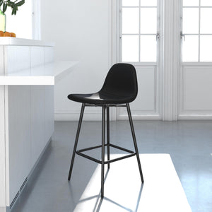 RealRooms Brandon Counter Height Bar Stool - Black