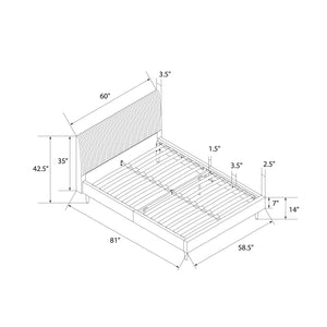 Mr. Kate Daphne Upholstered Bed - Light Gray - Full