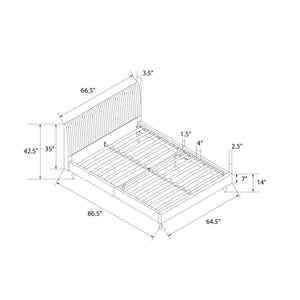 Mr. Kate Daphne Upholstered Bed - Light Gray - Queen