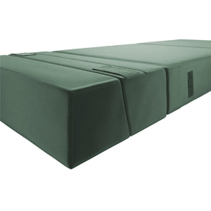 Novogratz The Flower Modular Chair and Lounger - Green Velour