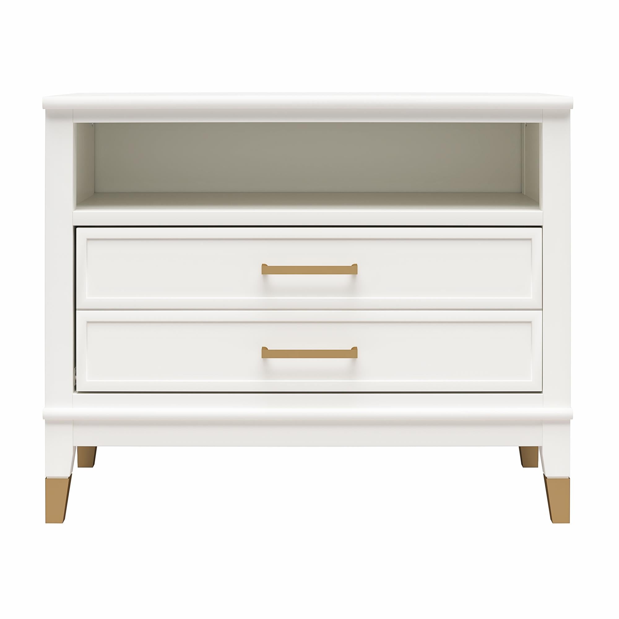 CosmoLiving Westerleigh Wide Nightstand - White