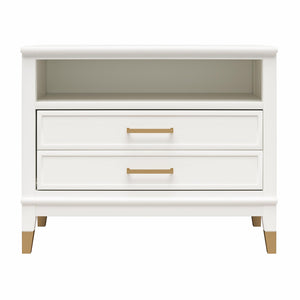 CosmoLiving Westerleigh Wide Nightstand - White