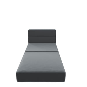 Novogratz The Flower Modular Chair and Lounger - Gray Velour