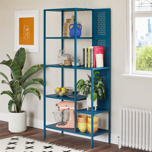 Mr. Kate Annie Metal Bookcase - Deep Ocean Blue
