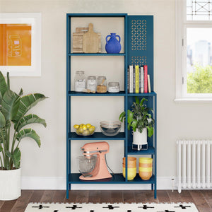 Mr. Kate Annie Metal Bookcase - Deep Ocean Blue