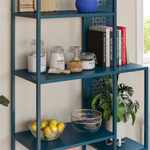 Mr. Kate Annie Metal Bookcase - Deep Ocean Blue