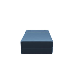 Novogratz The Flower Modular Chair and Lounger - Indigo Blue Velour