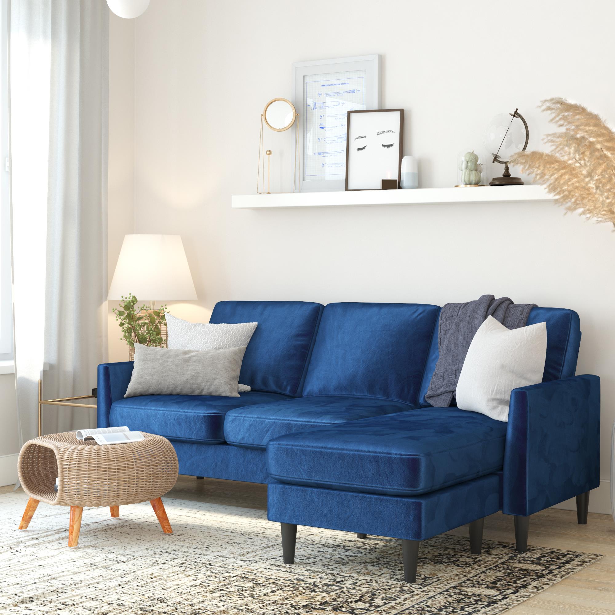Mr. Kate Winston Reversible Sofa Sectional - Blue