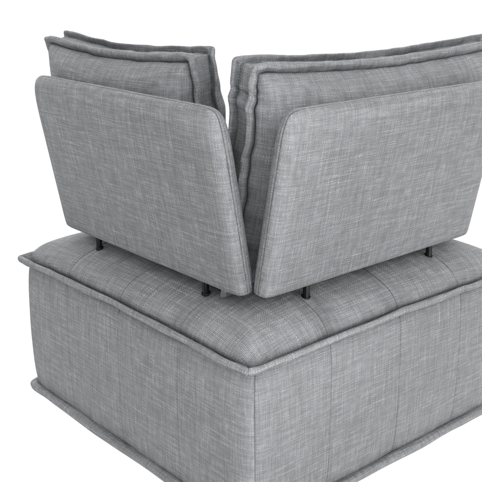 DHP Darcy Armless Corner for Modular Sectional Sofa - Gray