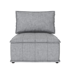 DHP Darcy Armless Chair for Modular Sectional Sofa - Gray