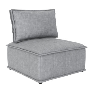 DHP Darcy Armless Chair for Modular Sectional Sofa - Gray