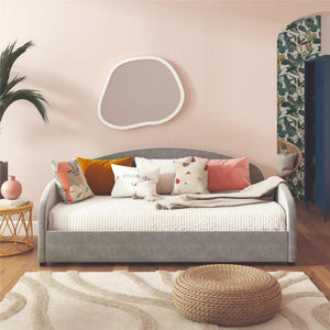 Mr. Kate Moon Upholstered Daybed - Light Gray - Twin