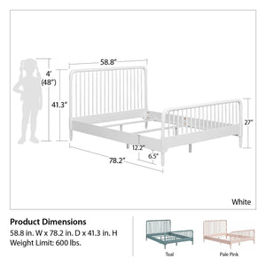 Max & Finn Linden Bed - Teal - Full
