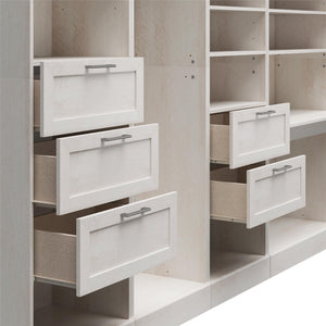 Systembuild Evolution Elba 4 Unit Modular Closet Bundle - Ivory Oak