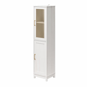 Mr. Kate Tess 2-Door Storage Cabinet - Ivory Oak