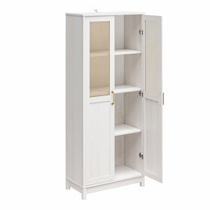 Mr. Kate Tess 2-Door Wide Storage Cabinet - Ivory Oak
