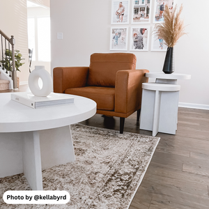 Ameriwood Home Liam Round Coffee Table - Plaster