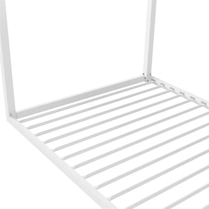 Max & Finn Skyler Metal House Bed - White - Twin