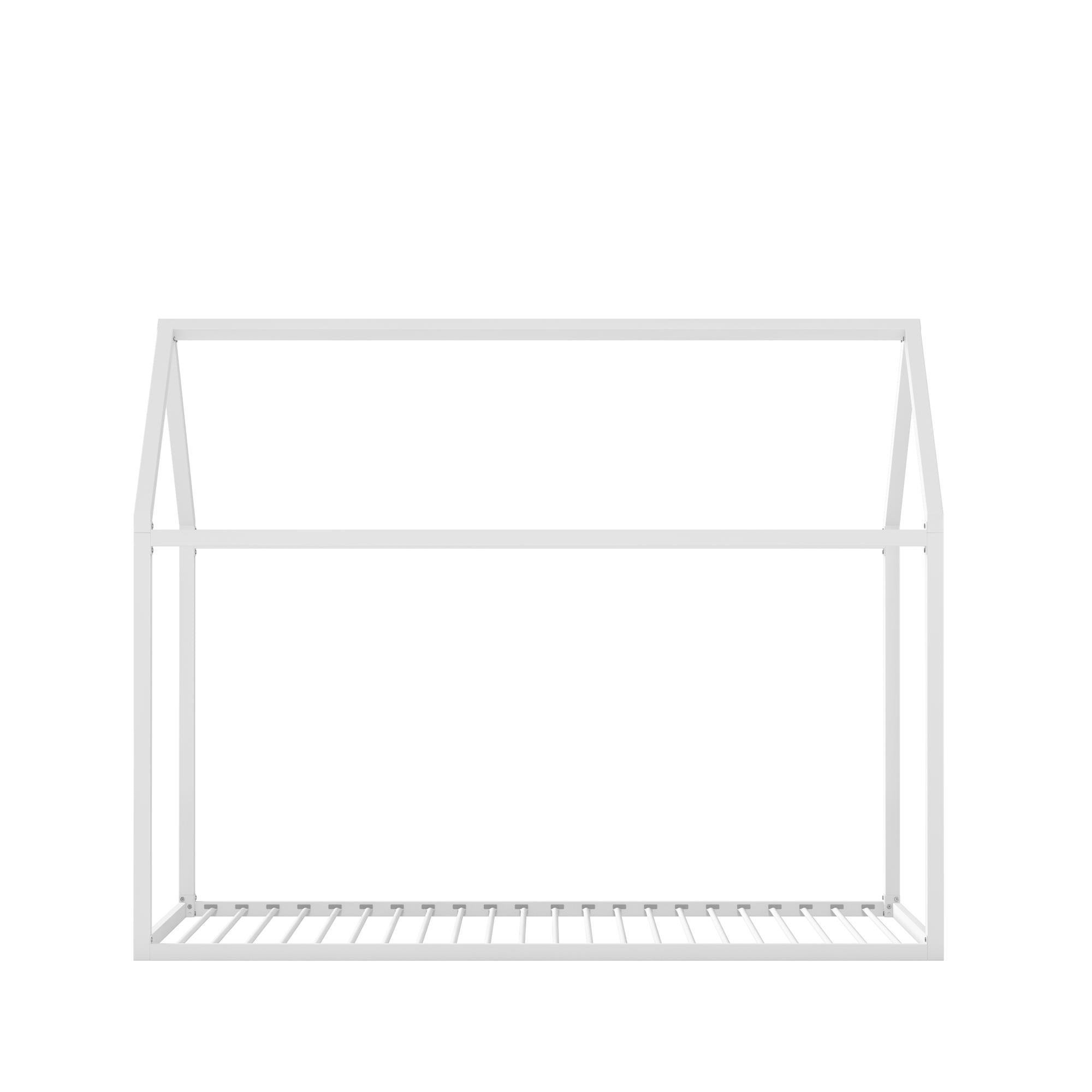 Max & Finn Skyler Metal House Bed - White - Twin