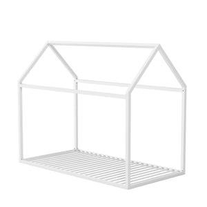 Max & Finn Skyler Metal House Bed - White - Twin