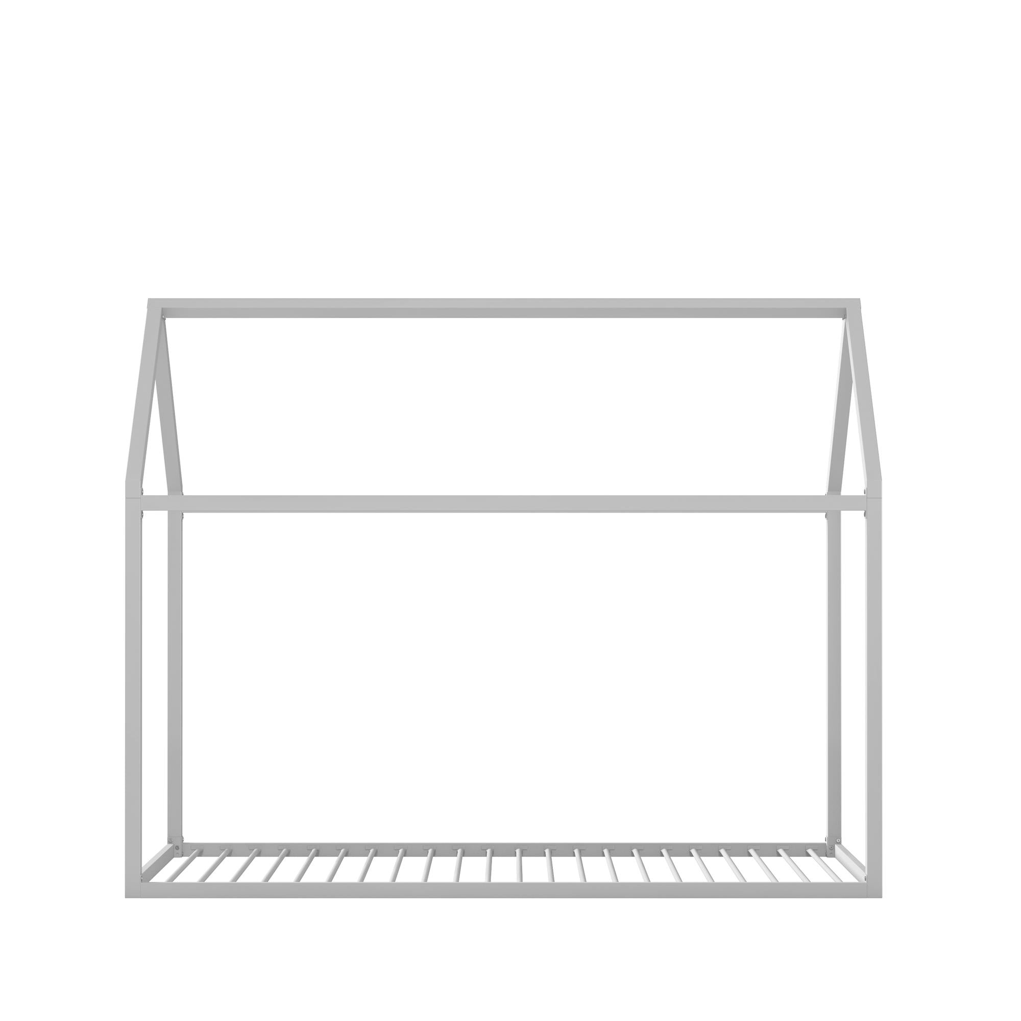 Max & Finn Skyler Metal House Bed - Dove Gray - Twin