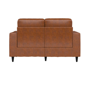DHP Cooper Loveseat - Camel Faux Leather
