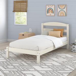 DHP Braylon Twin Size Bed Frame - White - Twin