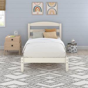 DHP Braylon Twin Size Bed Frame - White - Twin