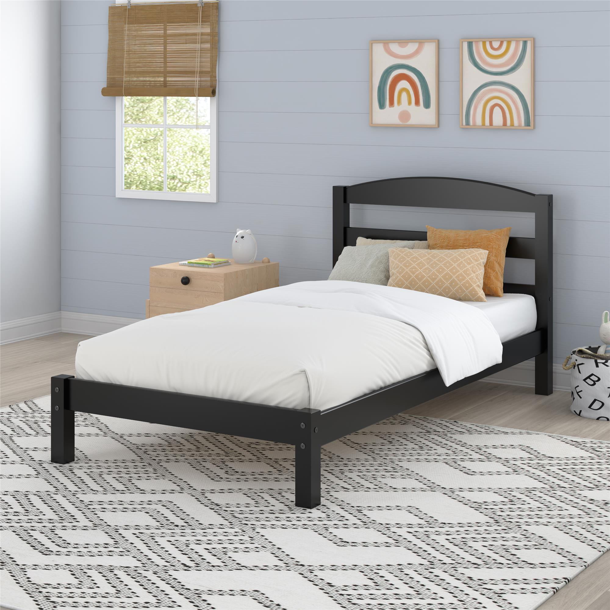 DHP Braylon Twin Size Bed Frame - Black - Twin