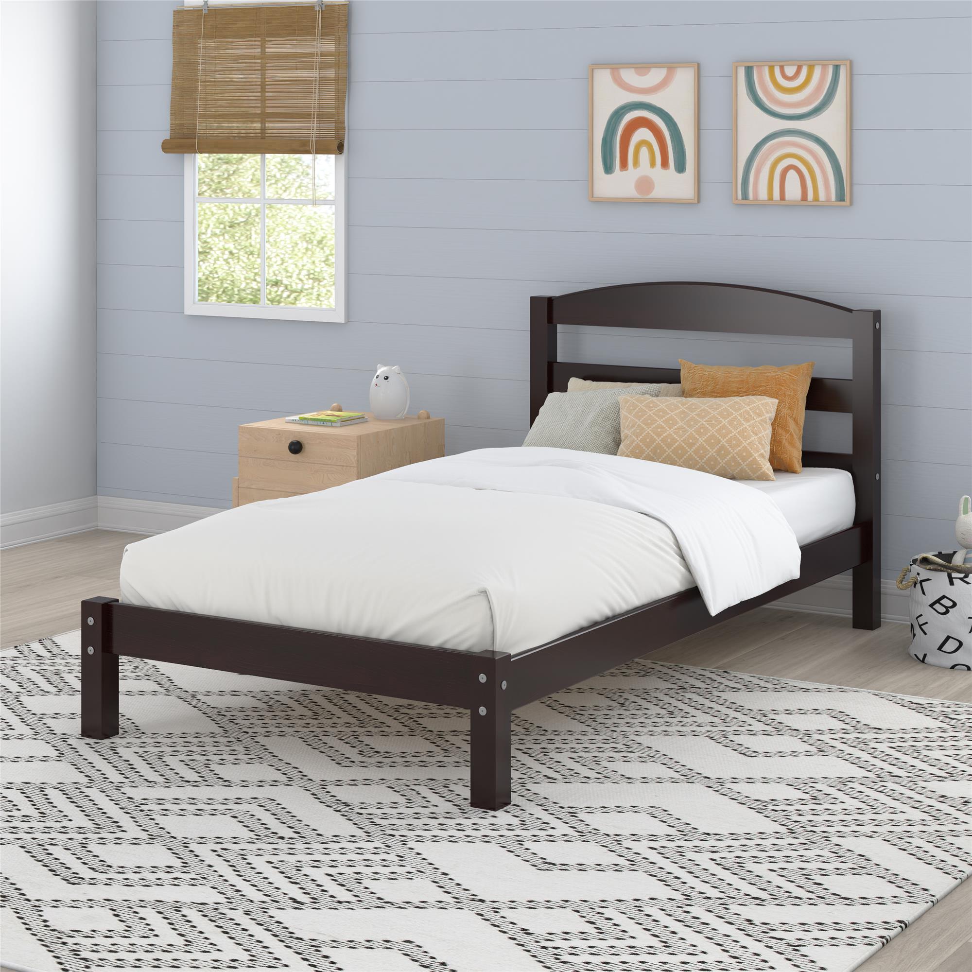 DHP Braylon Twin Size Bed Frame - Espresso - Twin