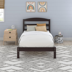 DHP Braylon Twin Size Bed Frame - Espresso - Twin