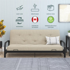 DHP Trule 8" Pocket Spring Futon Mattress - Beige - Full