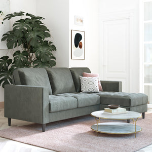 CosmoLiving Strummer Reversible Sectional Sofa - Gray
