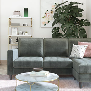 CosmoLiving Strummer Reversible Sectional Sofa - Gray