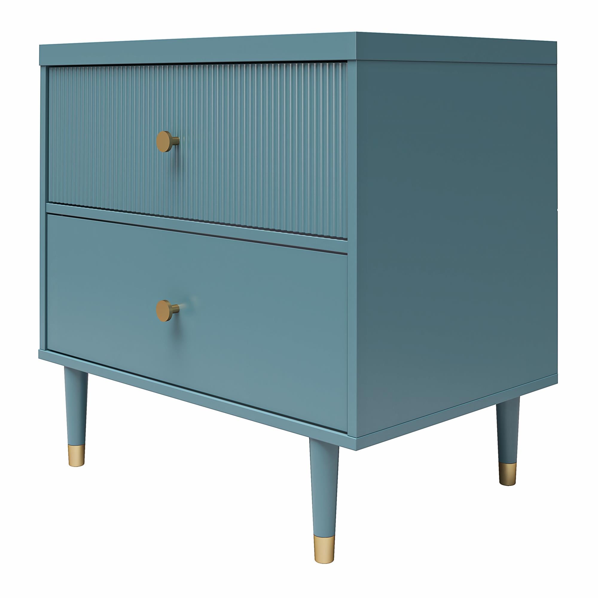 CosmoLiving Elizabeth Nightstand - Smoke Blue