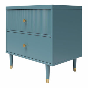 CosmoLiving Elizabeth Nightstand - Smoke Blue