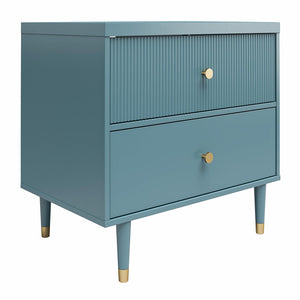 CosmoLiving Elizabeth Nightstand - Smoke Blue